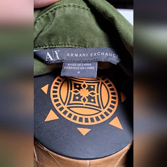 Armani Exchange military green dress size 4 - Picture 5 of 5